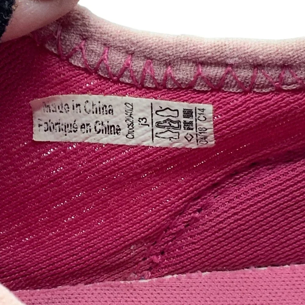 Crocs Swiftwater Pink‎ Purple Girls Water Shoes Junior Size 3 Breathable Slip-On